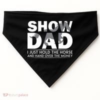 Horse Show Dad Father's Day USA-Made Doggie Bandana thumb 0