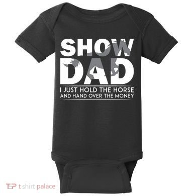 Horse Show Dad Father's Day Baby Bodysuit