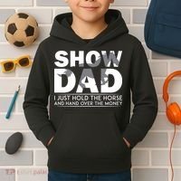 Horse Show Dad Father's Day Kids Hoodie thumb 2