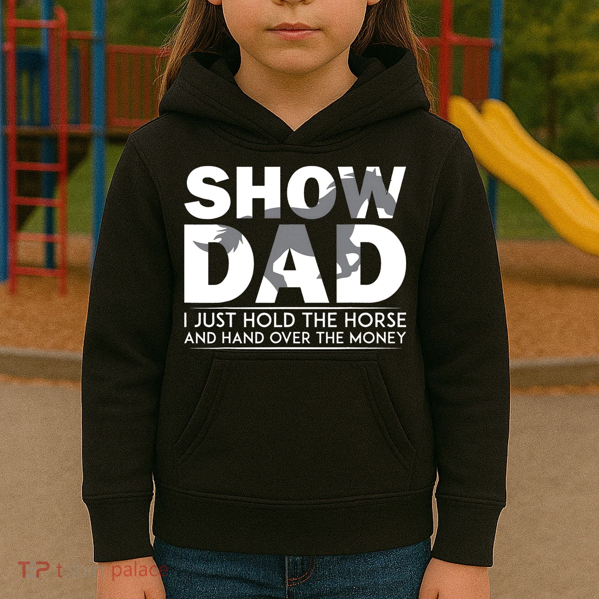 Horse Show Dad Father's Day Kids Hoodie