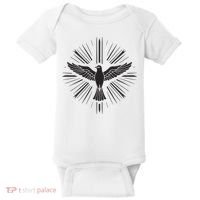 Holy Spirit Dove Praise Jesus Pentecost Baby Bodysuit thumb 0