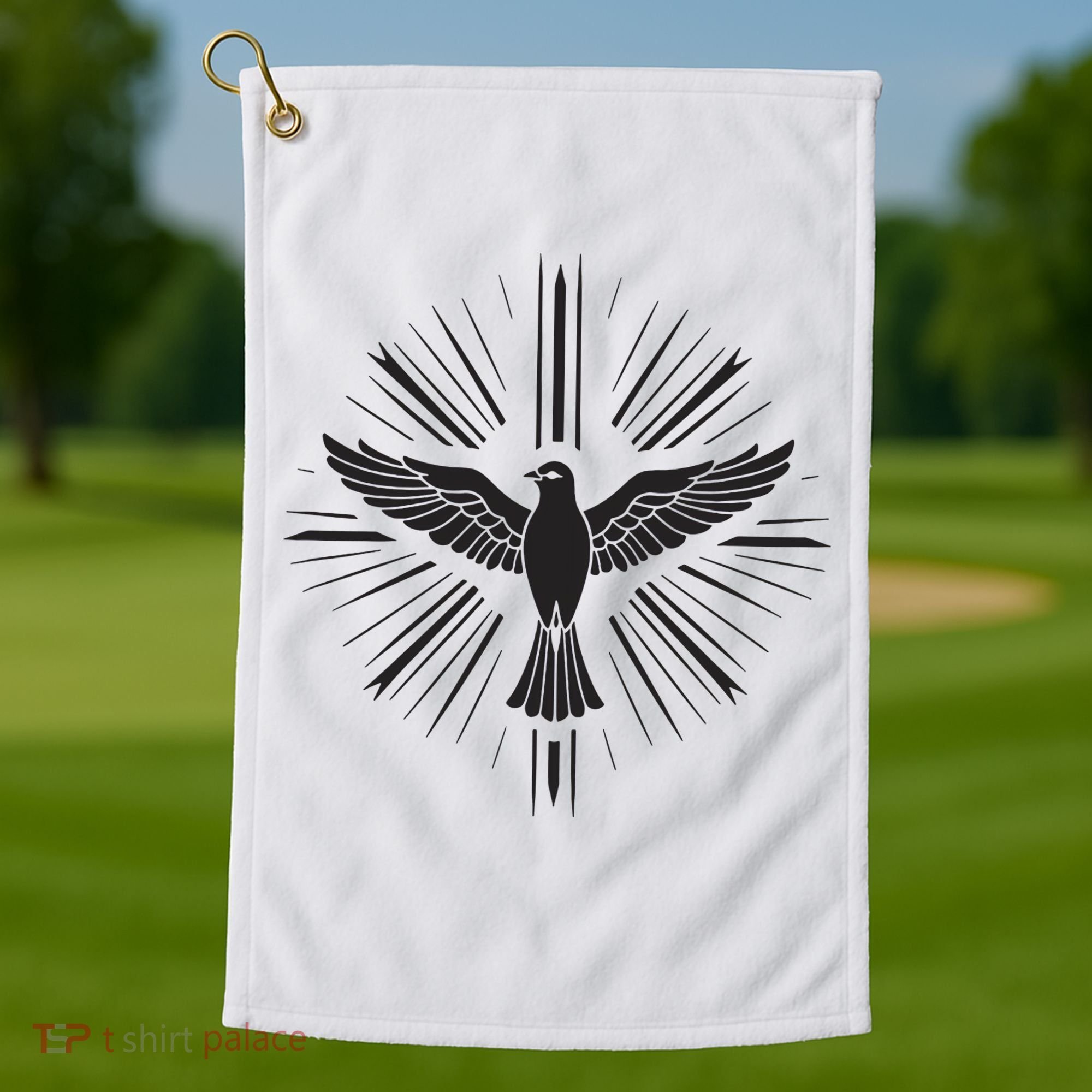 Holy Spirit Dove Praise Jesus Pentecost Golf Towel