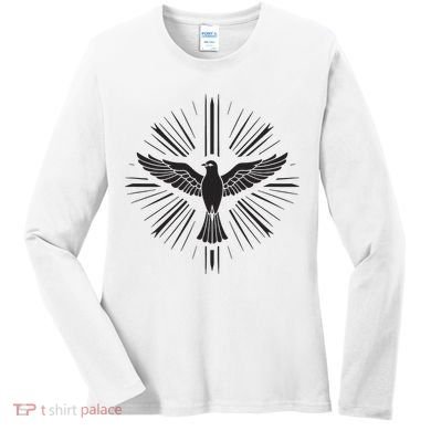 Holy Spirit Dove Praise Jesus Pentecost Women's Long Sleeve Shirt
