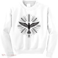 Holy Spirit Dove Praise Jesus Pentecost Kids Sweatshirt thumb 0