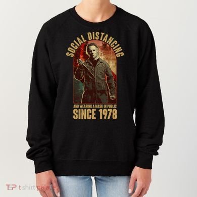 Halloween Social Distancing And Wearing A Mask Since 1978 Women's Sweatshirt