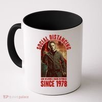 Halloween Social Distancing And Wearing A Mask Since 1978 Coffee Mug thumb 0