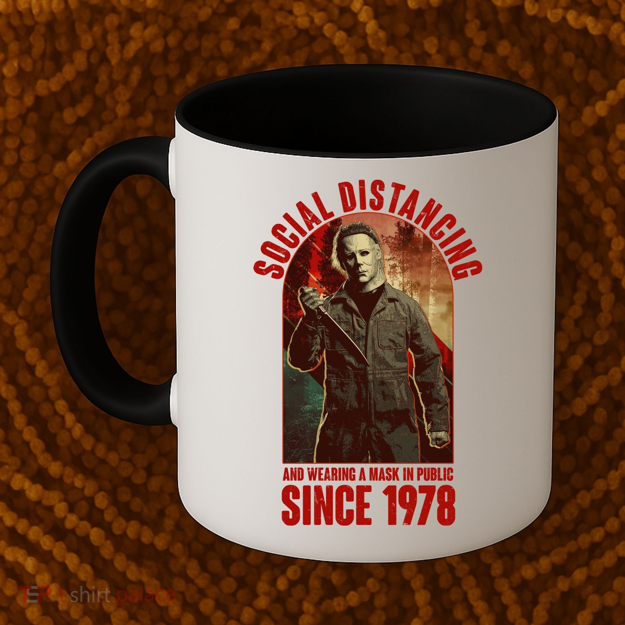 Halloween Social Distancing And Wearing A Mask Since 1978 Coffee Mug