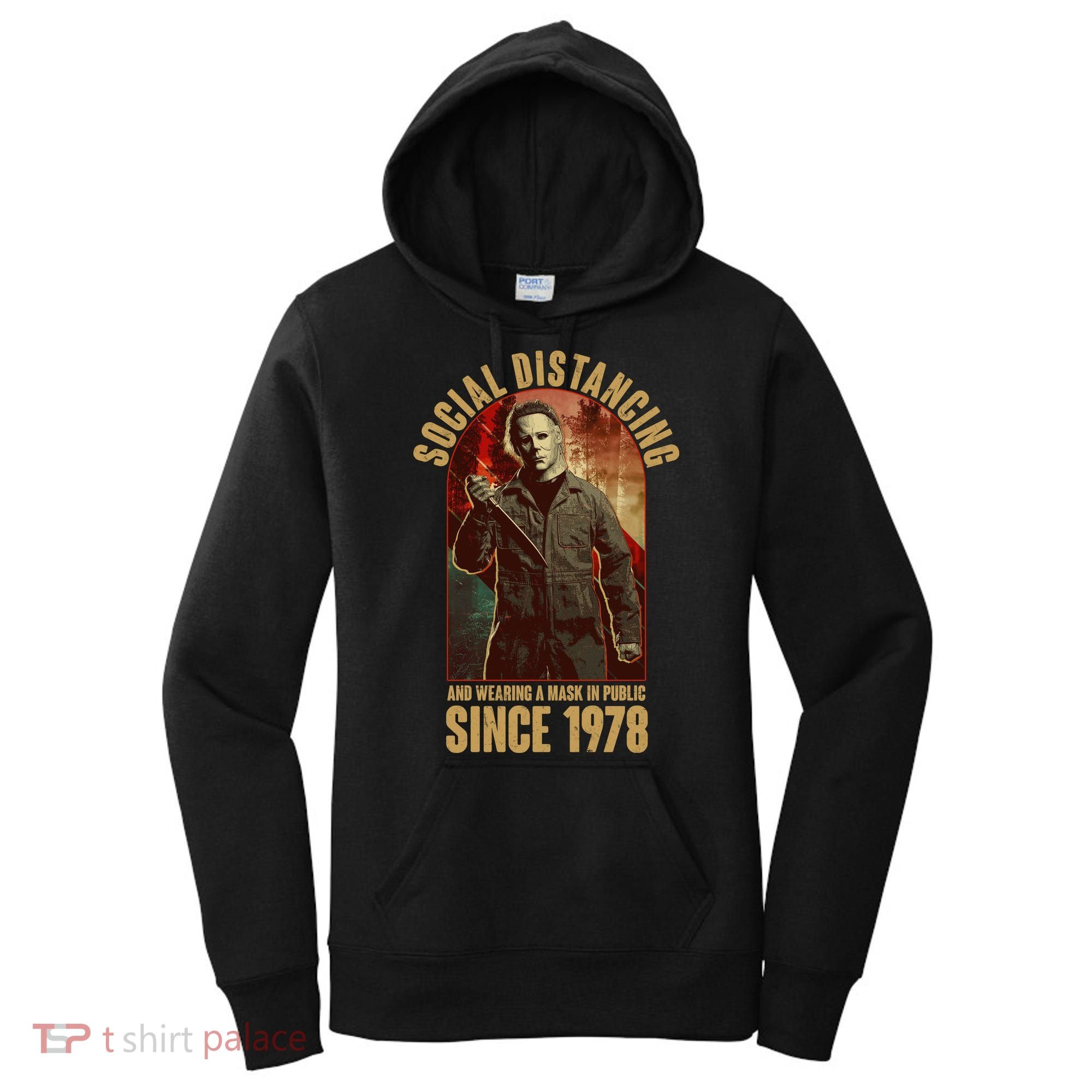 Halloween Social Distancing And Wearing A Mask Since 1978 Women's Hoodie