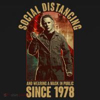 Halloween Social Distancing And Wearing A Mask Since 1978 Women's Tank Top thumb 5