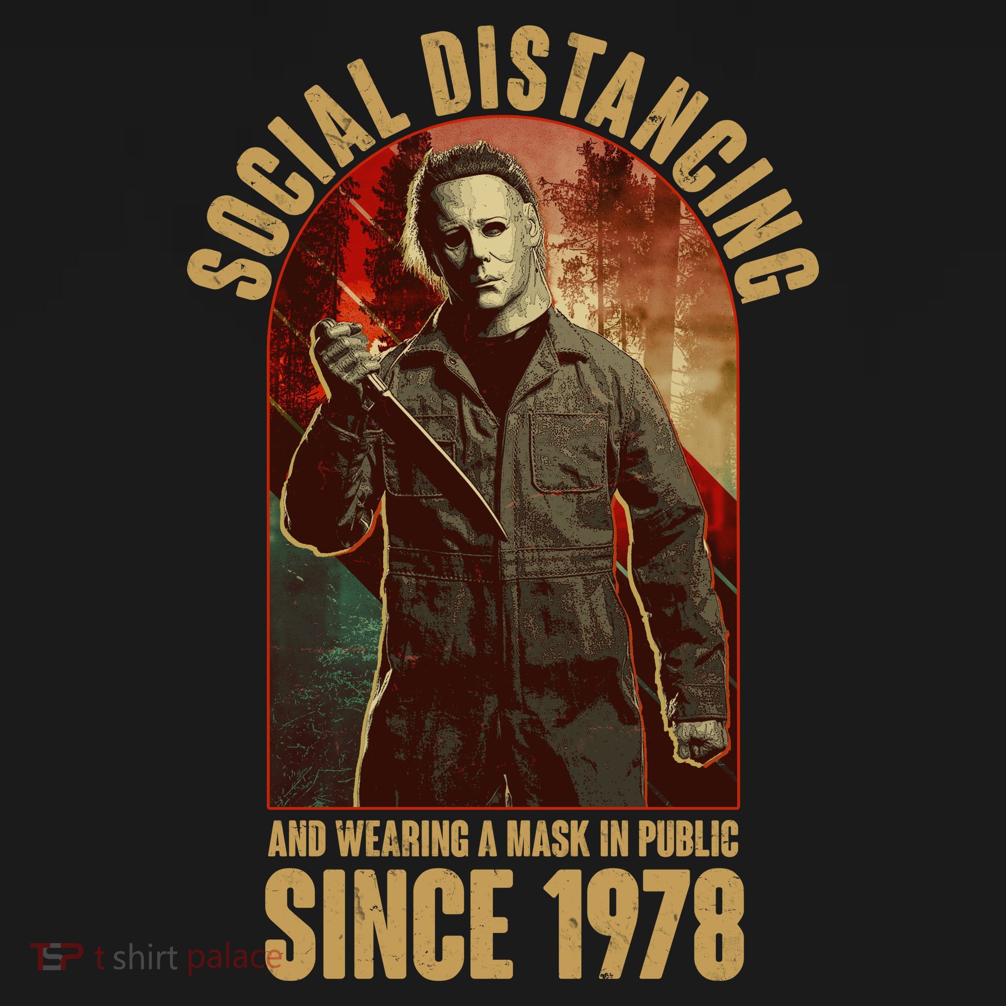 Halloween Social Distancing And Wearing A Mask Since 1978 Women's Tank Top