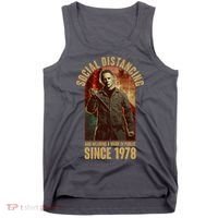 Halloween Social Distancing And Wearing A Mask Since 1978 Tank Top thumb 0