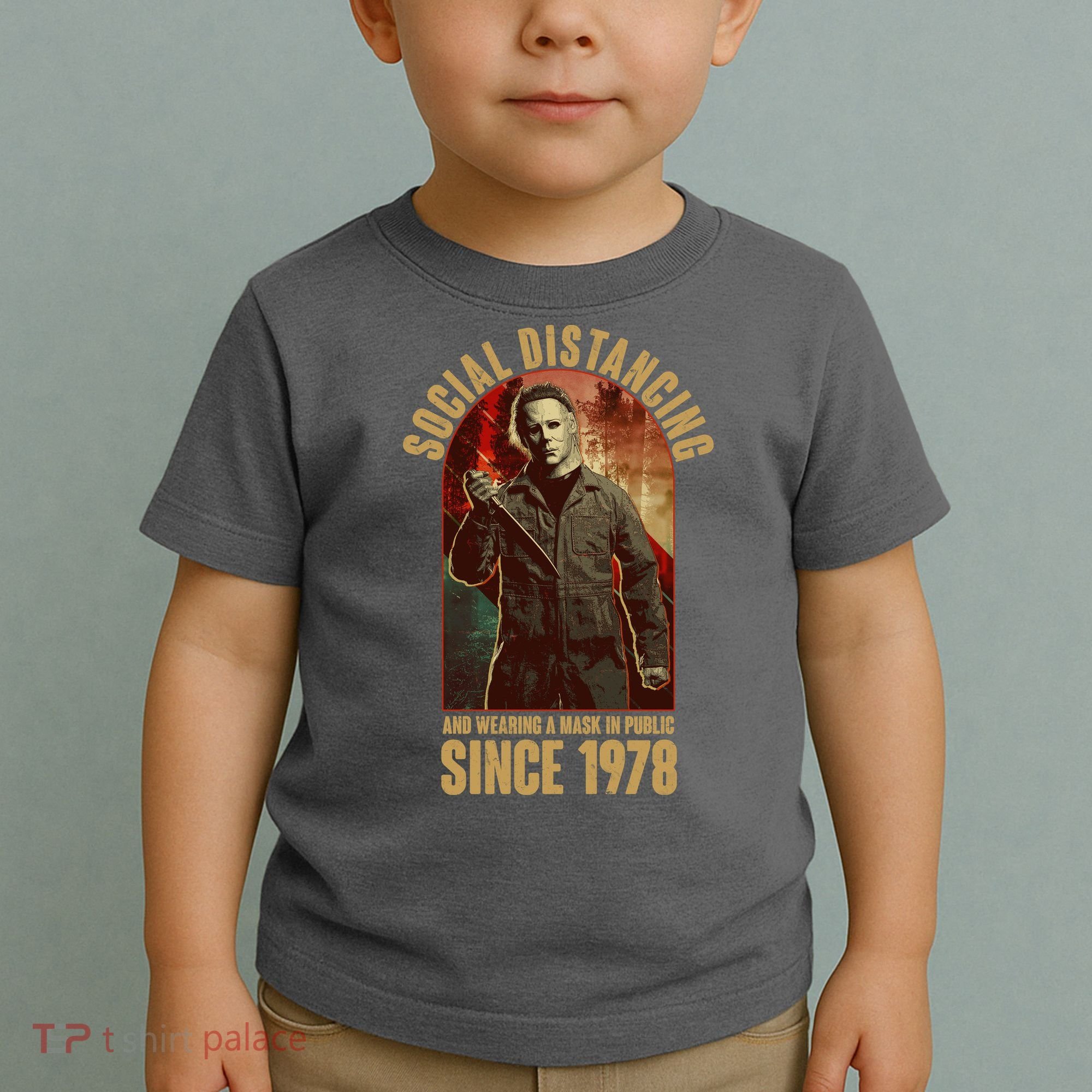 Halloween Social Distancing And Wearing A Mask Since 1978 Toddler T-Shirt