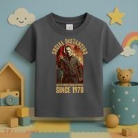 Halloween Social Distancing And Wearing A Mask Since 1978 Toddler T-Shirt thumb 3