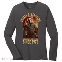 Halloween Social Distancing And Wearing A Mask Since 1978 Women's Long Sleeve Shirt thumb 0