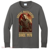 Halloween Social Distancing And Wearing A Mask Since 1978 Kids Long Sleeve Shirt thumb 0