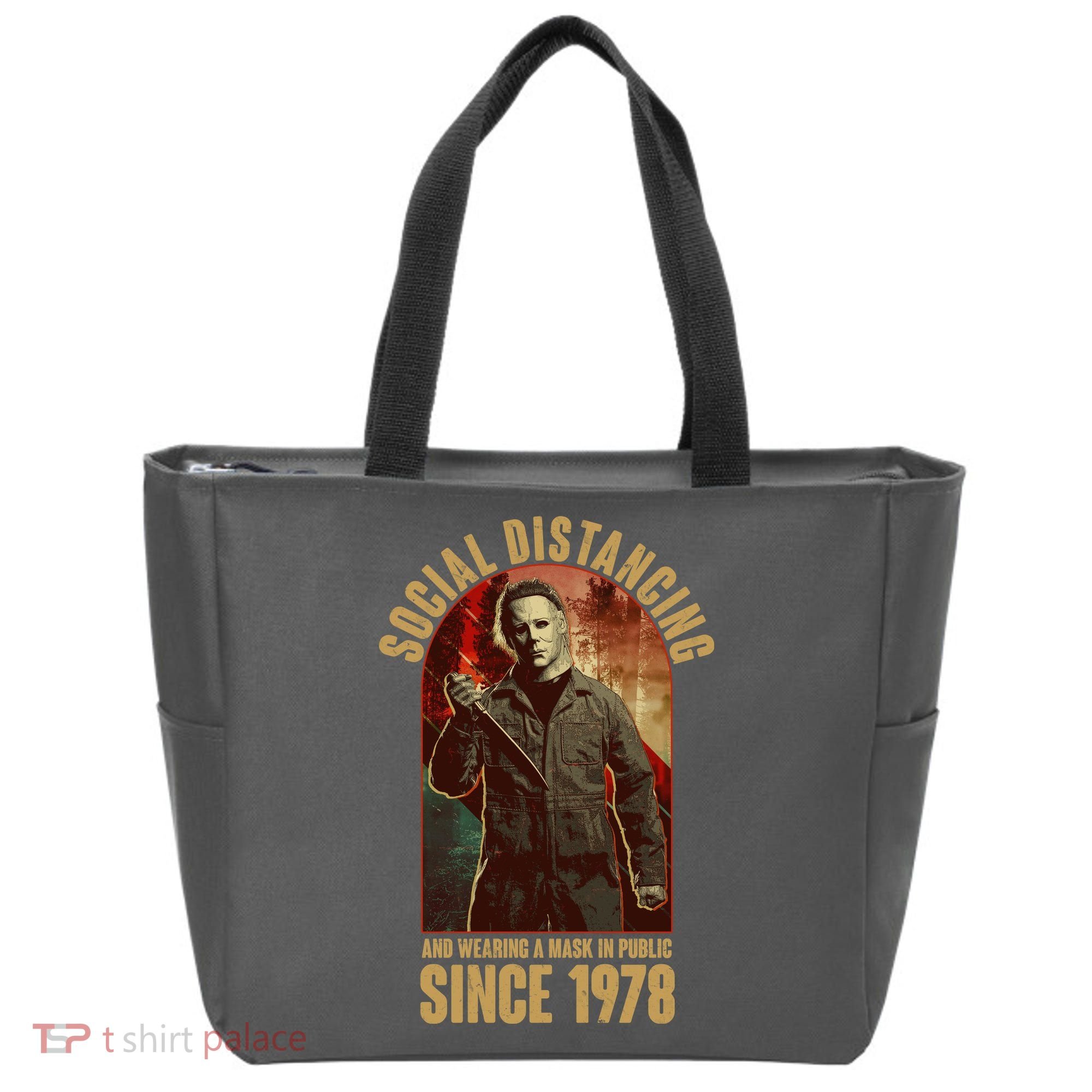 Halloween Social Distancing And Wearing A Mask Since 1978 Tote Bag