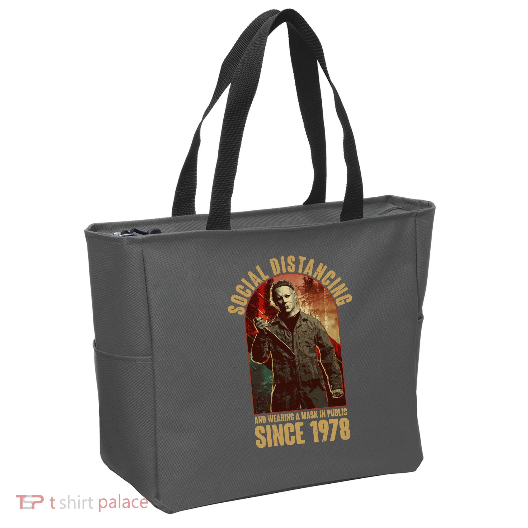 Halloween Social Distancing And Wearing A Mask Since 1978 Tote Bag