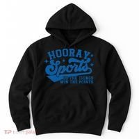Hooray Sports Do The Things Win The Points Funny Blue Sports Hoodie thumb 0