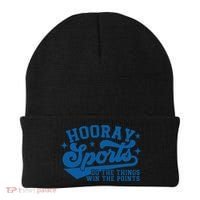 Hooray Sports Do The Things Win The Points Funny Blue Sports Beanie thumb 0