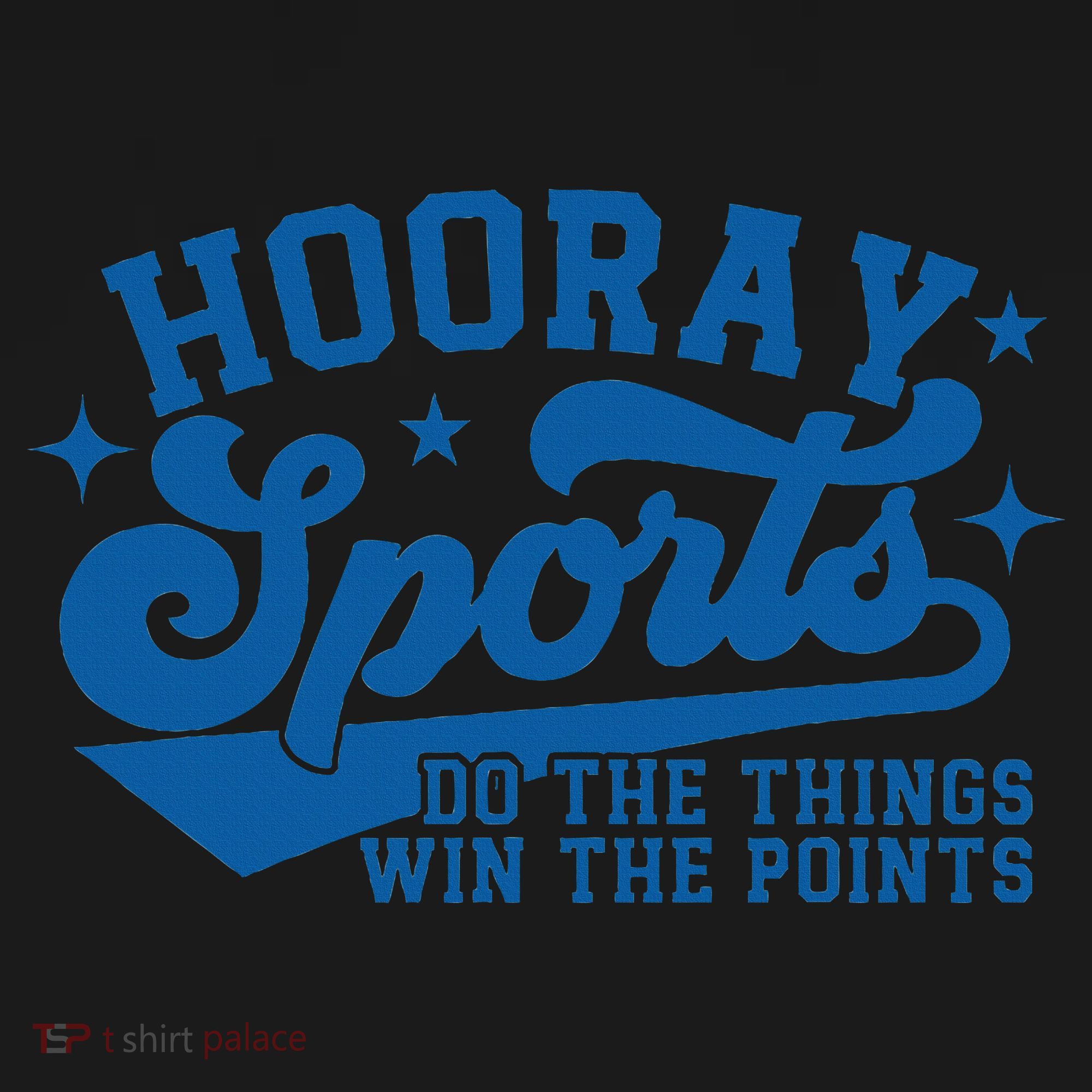 Hooray Sports Do The Things Win The Points Funny Blue Sports Mousepad