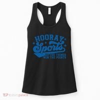 Hooray Sports Do The Things Win The Points Funny Blue Sports Women's Tank Top thumb 0