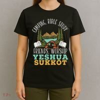 Happy Sukkot Day Lulav Palm Tree Israelite Jewish T-Shirt thumb 4