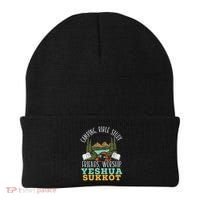 Happy Sukkot Day Lulav Palm Tree Israelite Jewish Beanie thumb 0