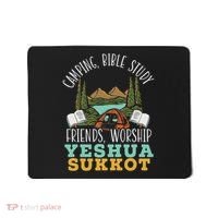 Happy Sukkot Day Lulav Palm Tree Israelite Jewish Mousepad thumb 0