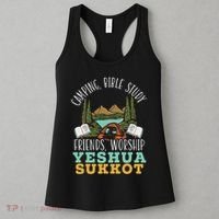 Happy Sukkot Day Lulav Palm Tree Israelite Jewish Women's Tank Top thumb 3
