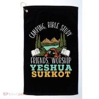 Happy Sukkot Day Lulav Palm Tree Israelite Jewish Golf Towel thumb 0