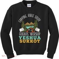 Happy Sukkot Day Lulav Palm Tree Israelite Jewish Kids Sweatshirt thumb 0