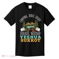 Happy Sukkot Day Lulav Palm Tree Israelite Jewish Kids T-Shirt thumb 0