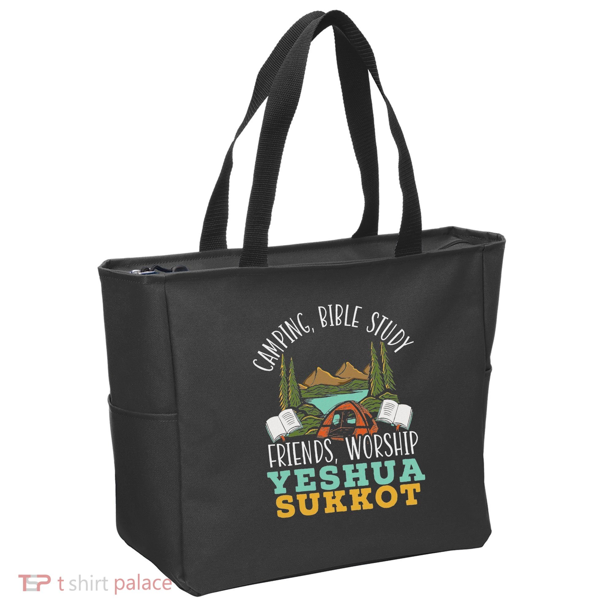 Happy Sukkot Day Lulav Palm Tree Israelite Jewish Tote Bag