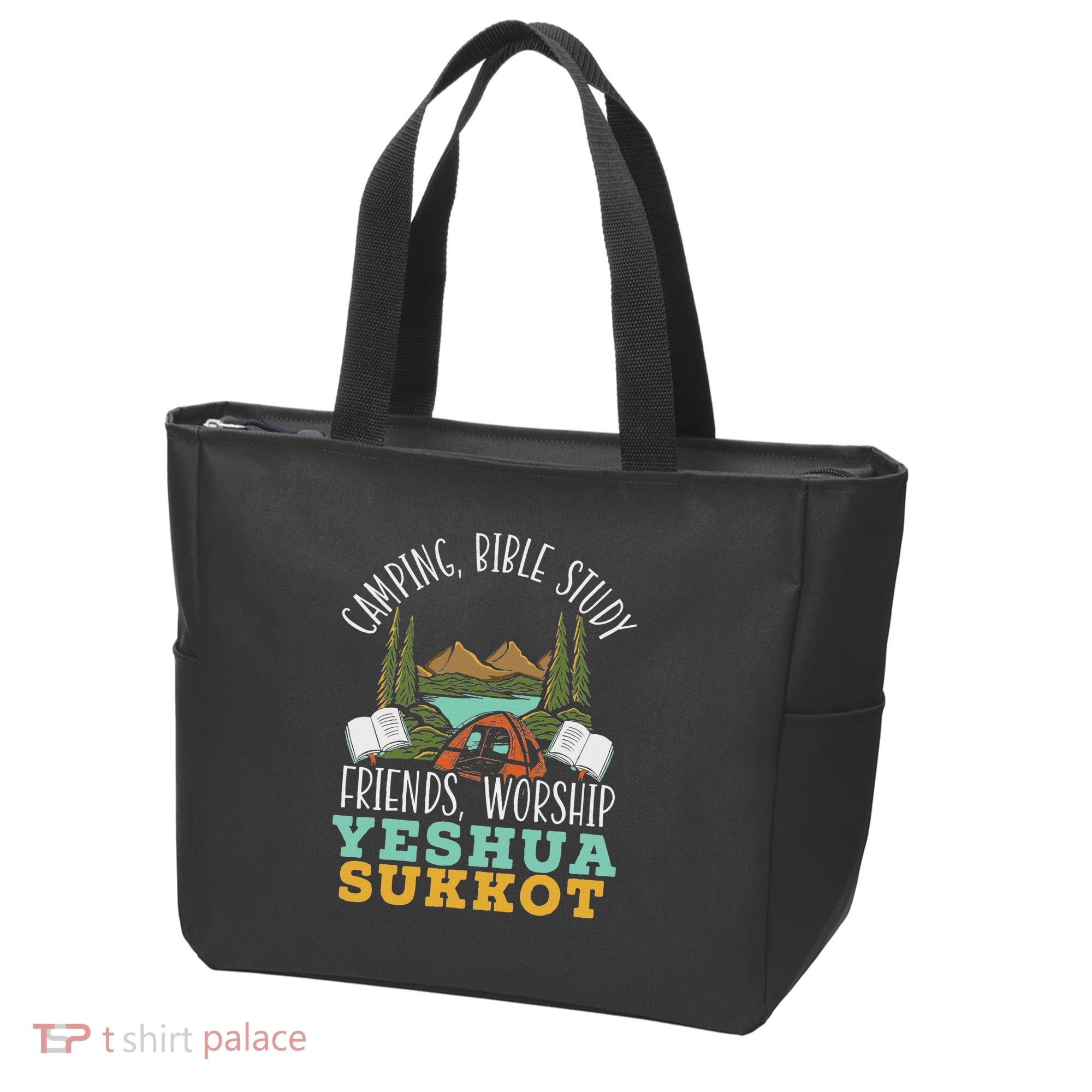 Happy Sukkot Day Lulav Palm Tree Israelite Jewish Tote Bag