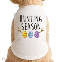 Hunting Season Deer Easter Eggs Doggie Tank thumb 0