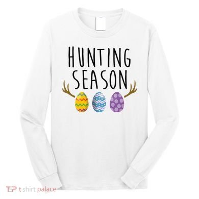 Hunting Season Deer Easter Eggs Long Sleeve Shirt