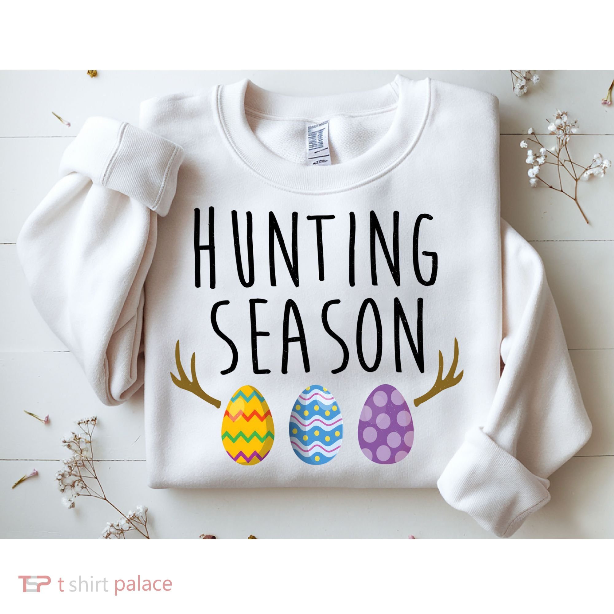 Hunting Season Deer Easter Eggs Sweatshirt
