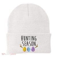 Hunting Season Deer Easter Eggs Beanie thumb 0