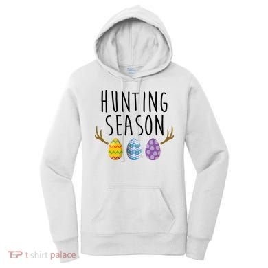 Hunting Season Deer Easter Eggs Women's Hoodie