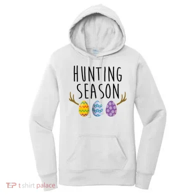 Hunting Season Deer Easter Eggs Women's Hoodie