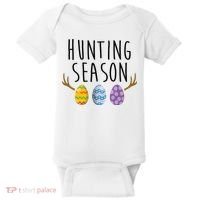 Hunting Season Deer Easter Eggs Baby Bodysuit thumb 0