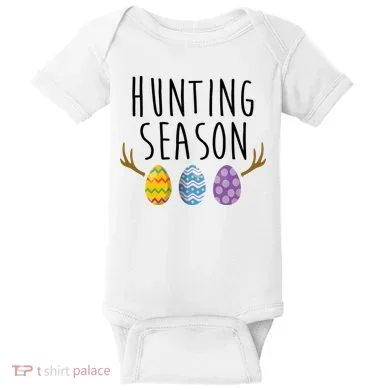 Hunting Season Deer Easter Eggs Baby Bodysuit