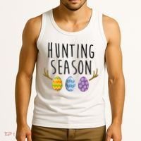 Hunting Season Deer Easter Eggs Tank Top thumb 3