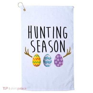 Hunting Season Deer Easter Eggs Golf Towel