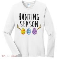 Hunting Season Deer Easter Eggs Women's Long Sleeve Shirt thumb 0