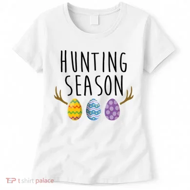 Hunting Season Deer Easter Eggs Women's T-Shirt