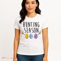 Hunting Season Deer Easter Eggs Women's T-Shirt thumb 4