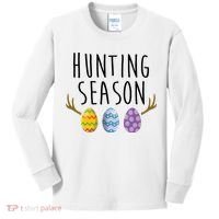 Hunting Season Deer Easter Eggs Kids Long Sleeve Shirt thumb 0