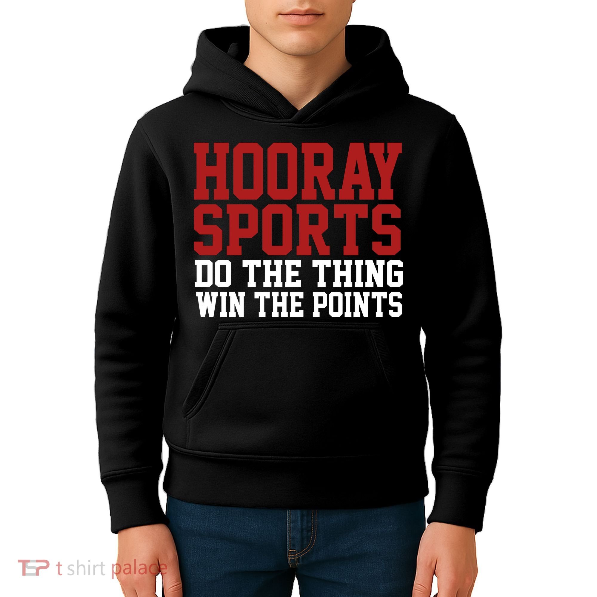 Hooray Sports Do The Thing Win The Points Kids Hoodie
