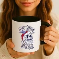 Happy Seasonal Depression Santa Coffee Mug thumb 3